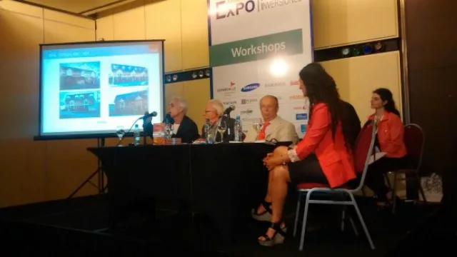 El panel sobre Real State que encabezó el presidente de la Cámara Inmobiliaria Argentina.