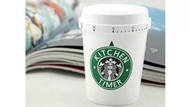¿Un café? El timer bien pasa desapercibido en la cocina.
