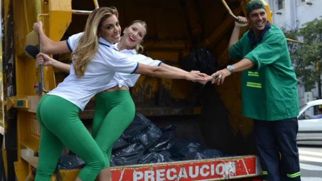 Mirá, mirá… la Gallardo, Laurita Fernández y Matías Alé fueron recolectores por un día