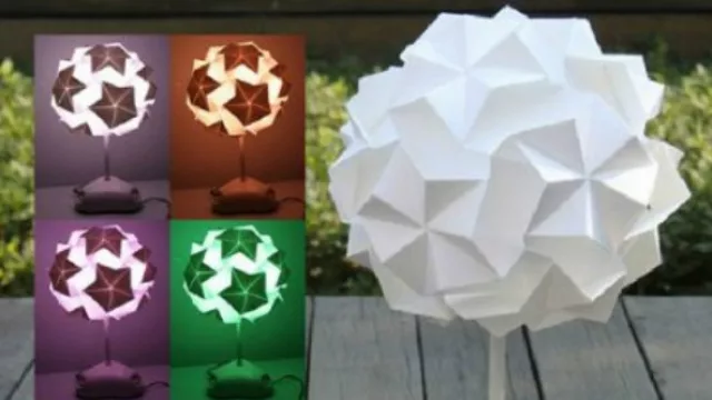 Un velador para armar.