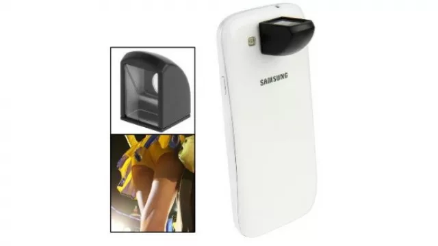 Para los pícaros, este lente que toma imágenes con un ángulo de 90°.