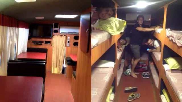 El comedor. El dormitorio.