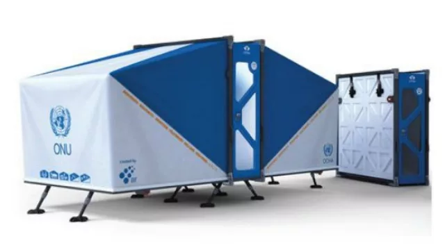 Cada habitáculo viene con un compartimento para usar a modo de baño químico.