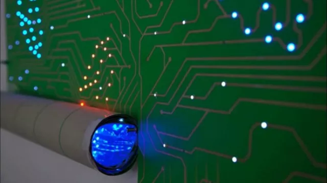 Papel para paredes con luces LED