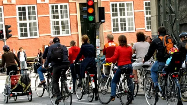 Copenhague. Más de la mitad de la población va a trabajar en bicicleta en esta pintoresca ciudad.