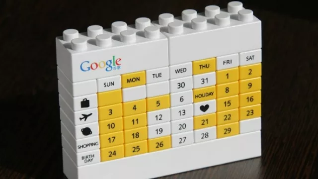 Un calendario de Google a base de “rasti” que el mismo cliente puede armar.