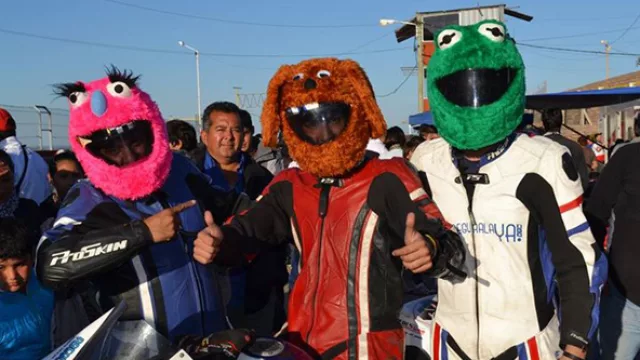 Cubrecascos de peluche: la nueva moda sobre dos ruedas