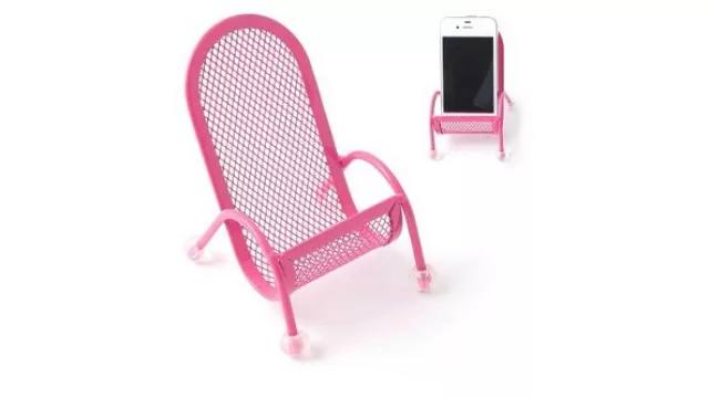 Una silla portacelular bien segura en varios colores.