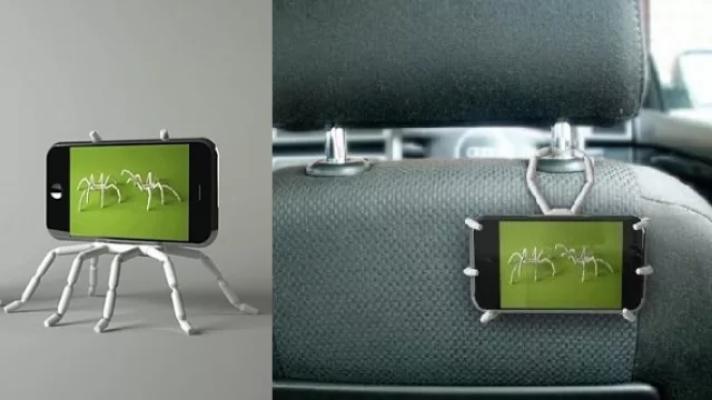 El portacelular spider que podés apoyar sobre el escritorio o enganchar en cualquier otro lugar.