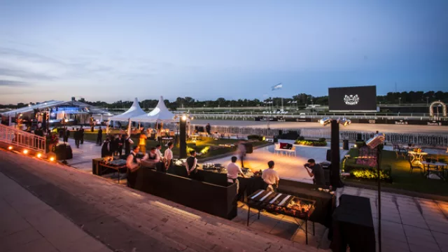 El clima jugó a favor del imponente escenario.