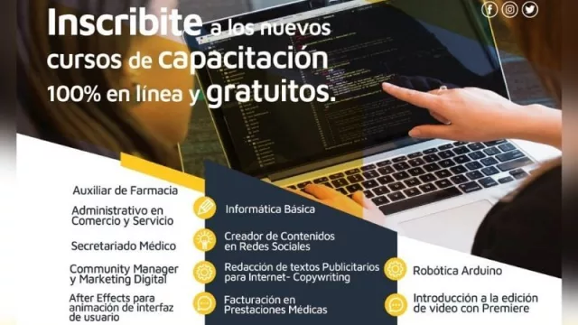 ¿Ya te inscribiste? Administración, Community manager y Mkt Digital, algunos de los cursos gratuitos de la Municipalidad de Córdoba 