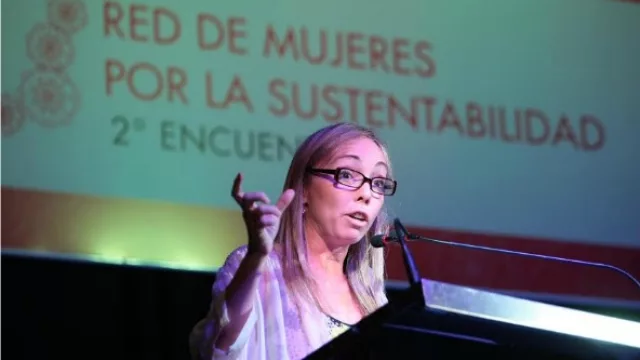 Rossana Bril, la promotora de la Red de Mujeres Líderes por la Sustentabilidad en Argentina.