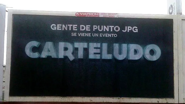 Save the date, publicista, para el evento “Carteludo”.