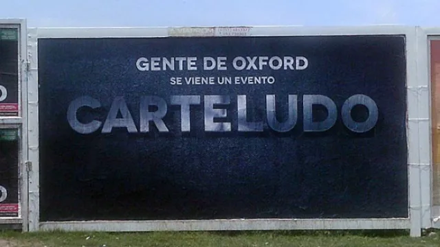 Save the date, publicista, para el evento “Carteludo”.