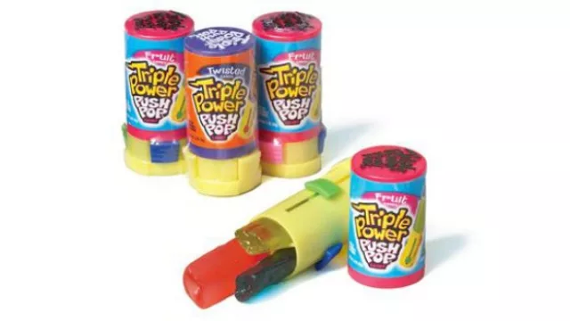 Triple Power de Push Pop, igual que el clásico pero con la opción de elegir el sabor que quieras. 