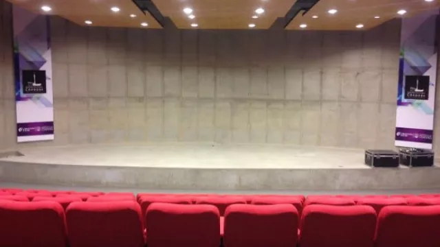 El auditorio a estrenar.