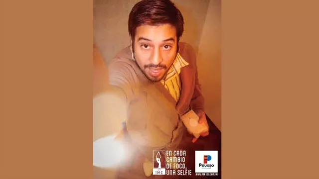 Peusso y la selfie en los 70.