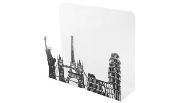 Revistero con principales monumentos del mundo, disponible en Morph, venta online ($ 599).