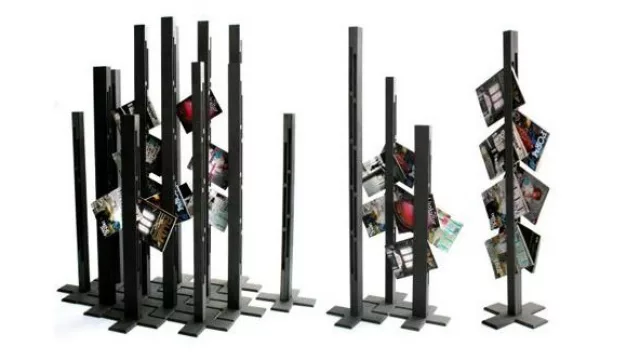 Revisteros/perchas que pueden pegarse a otros modelos similares.