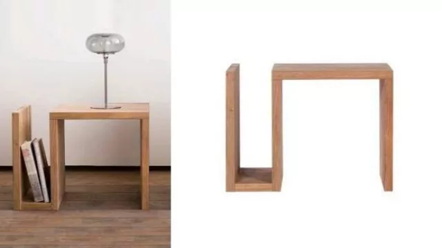 Revistero que a la vez es mesa ratona o de luz. (MercadoLibre - $ 850)