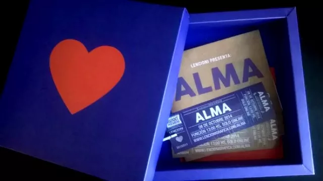 El packaging con “Alma” con el que Lencioni invitó a su Avant.