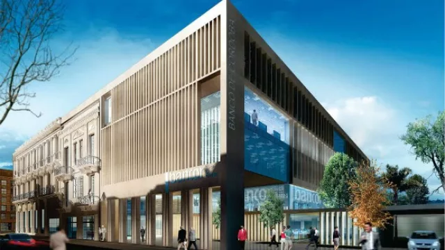 El edificio Corporativo Banco de Córdoba cuenta con 17.000 m2 de los 157.000 m2 en obras que tiene actualmente Regam-AMG Obras Civiles.