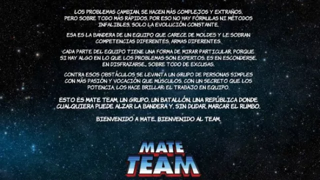 Manifiesto del Mate Team.