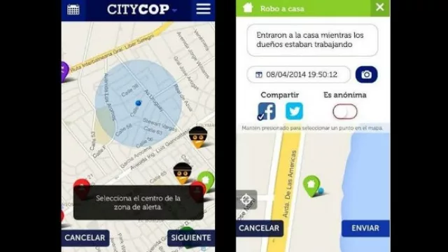 El usuario podrá a su vez recibir en tiempo real las alertas de otras personas que estén informando lo mismo.