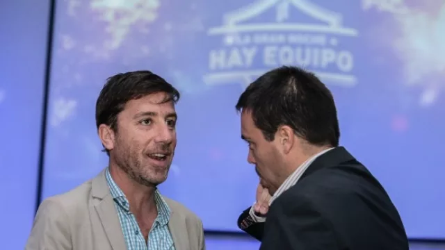 León Molina y Leo Destéfano en plena charla.