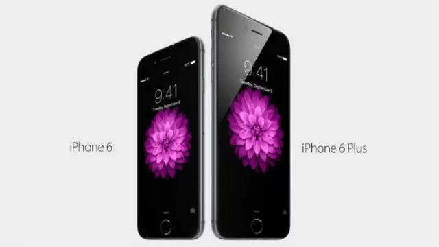 Los nuevos iPhone 6 y iPhone 6 Plus, de 4,7 y 5,5 pulgadas respectivamente. 
