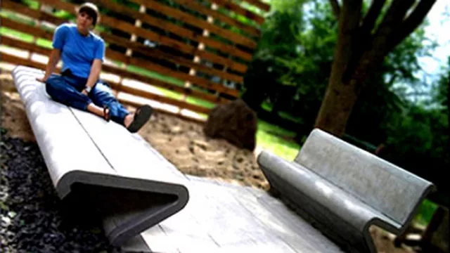 La hoja doblada hecha asiento