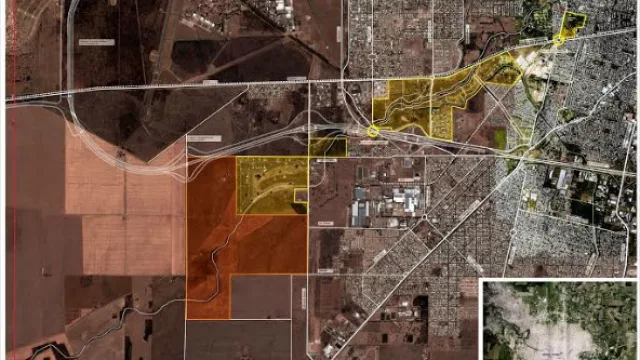 A la izquierda de la planta de Renault se ubica el terreno de 350 has.