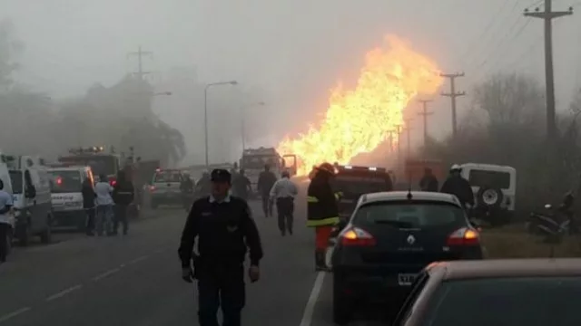 Explosión en gasoducto de la Central Pilar