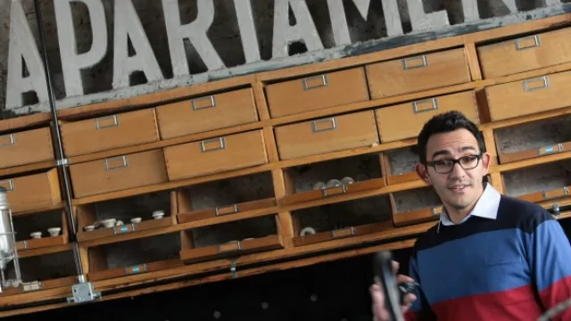 Franco Picato, de Oradores, junto a María Elena Brizuela presentaron la lista.