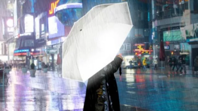 Otro modelo de paraguas para los más iluminados.