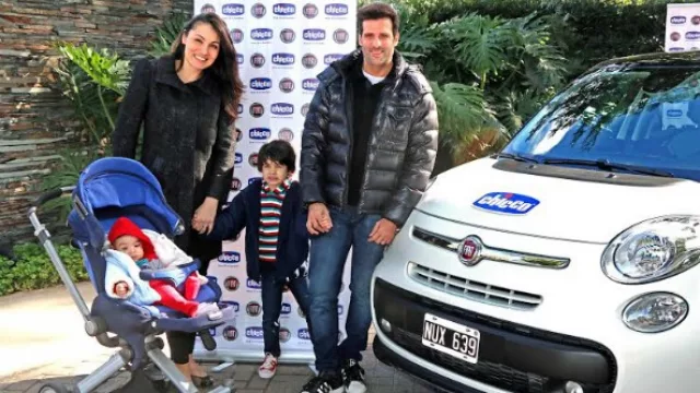 José María Listorti acompañó el lanzamiento del Fiat 500 L que sumó la marca de productos infantiles Chicco. 