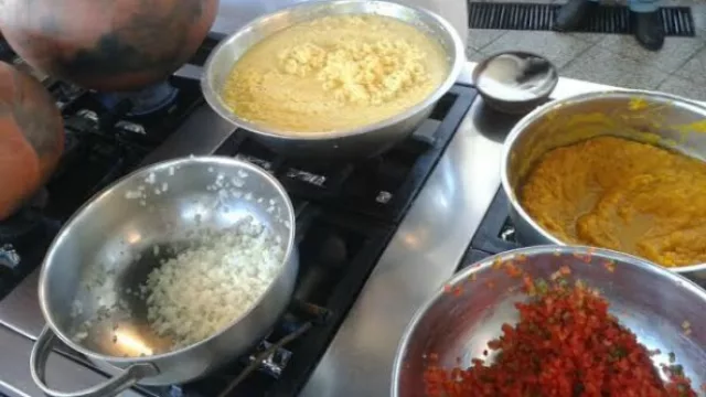 Los distintos colores y aromas se unieron en un clima de festejo.