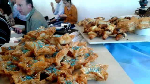 ... incluso los patrióticos pastelitos se pusieron la camiseta. 