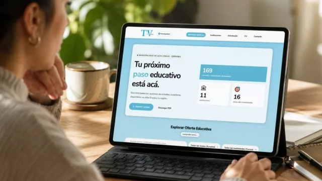 Se puso en funcionamiento (Tu Vocación), la plataforma que reúne la oferta educativa de Alta Gracia en un solo lugar