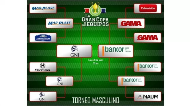 La final masculina: GNI vs. Bancor.