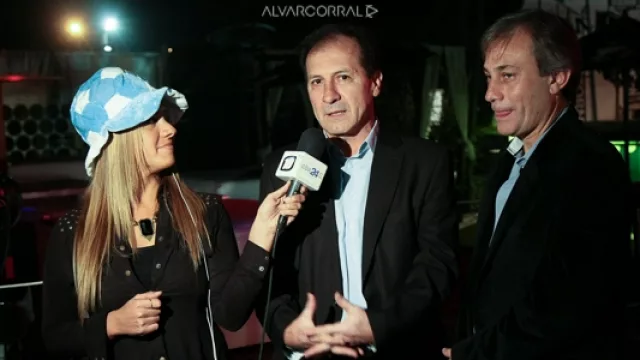 Enrique Vivanco y Fabián Torres, de deportes de Canal 10.