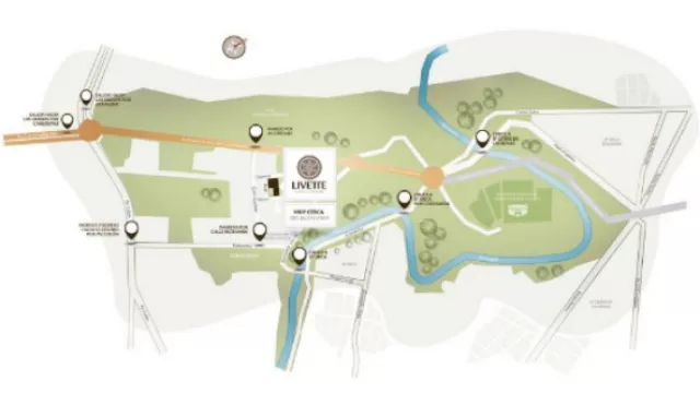 Cómo llegar a la villa urbana Livette.