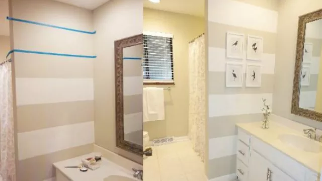 Con cinta de papel y pintura podés conseguir paredes así de personalizadas.