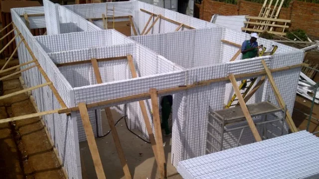 Concrehaus instalándose en su primera etapa.