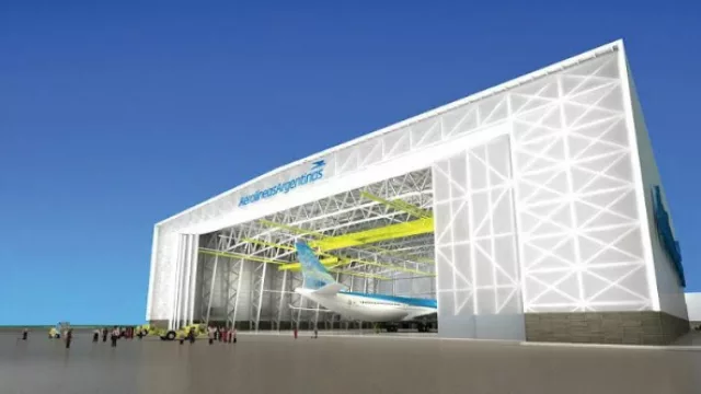 Aerolíneas Argentinas invierte $ 400 millones en un hangar y talleres de mantenimiento