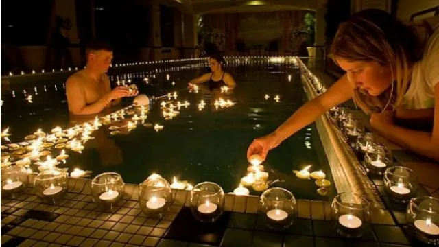 Las velas flotantes, un clásico en los eventos y una buena idea para ser llevada a casa.