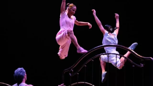 Allá vamos, saltos y más saltos entre almohadas y respaldares.