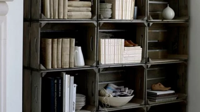 ¿Por qué no una biblioteca hecha enteramente de cajones? 