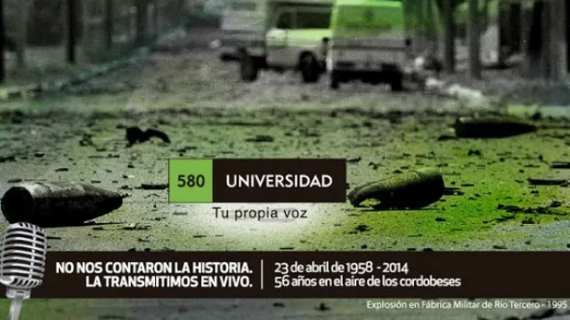 Piezas gráficas, Universidad AM 580 celebra sus 56 años de radio.