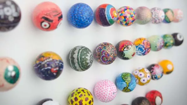 Así quedaron las pelotitas de golf intervenidas.